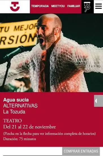 Cartel de Agua sucia