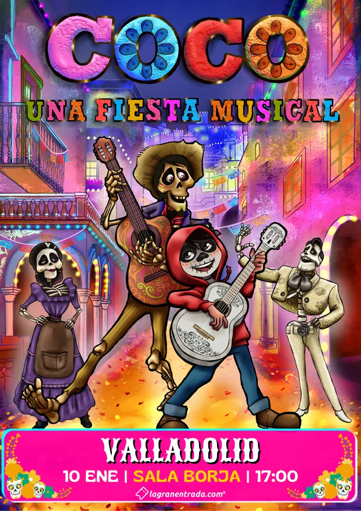 Cartel de Coco, una fiesta musical en Valladolid