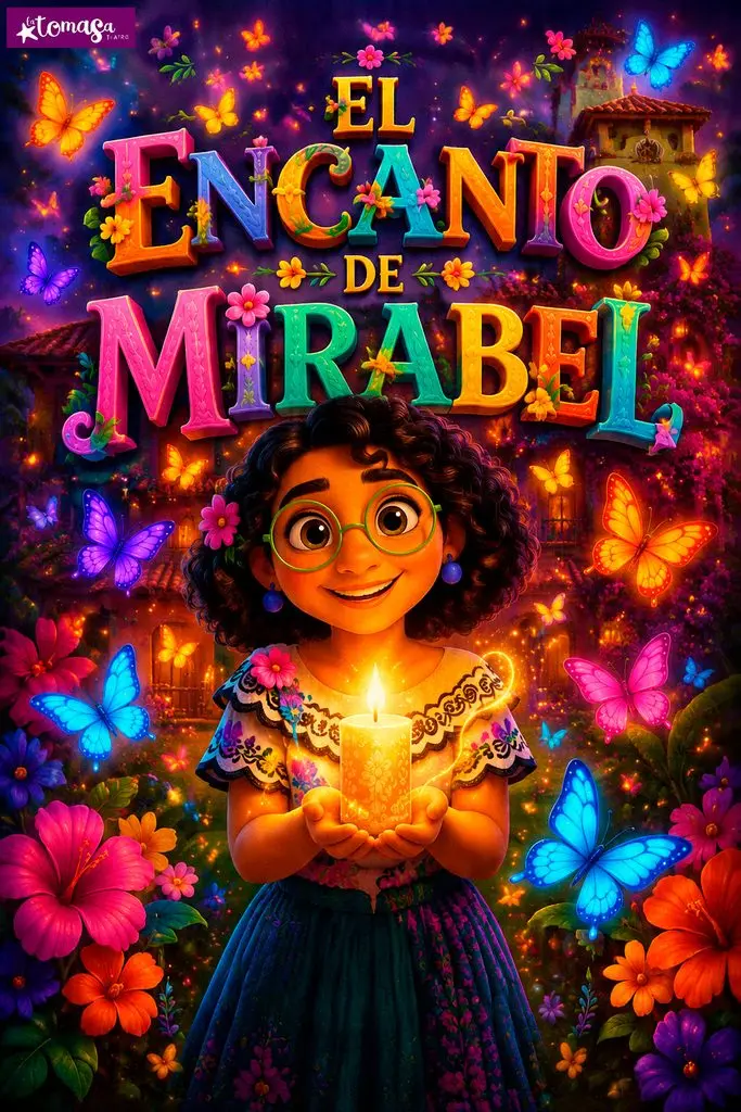 Cartel de El Encanto de Mirabel, el musical