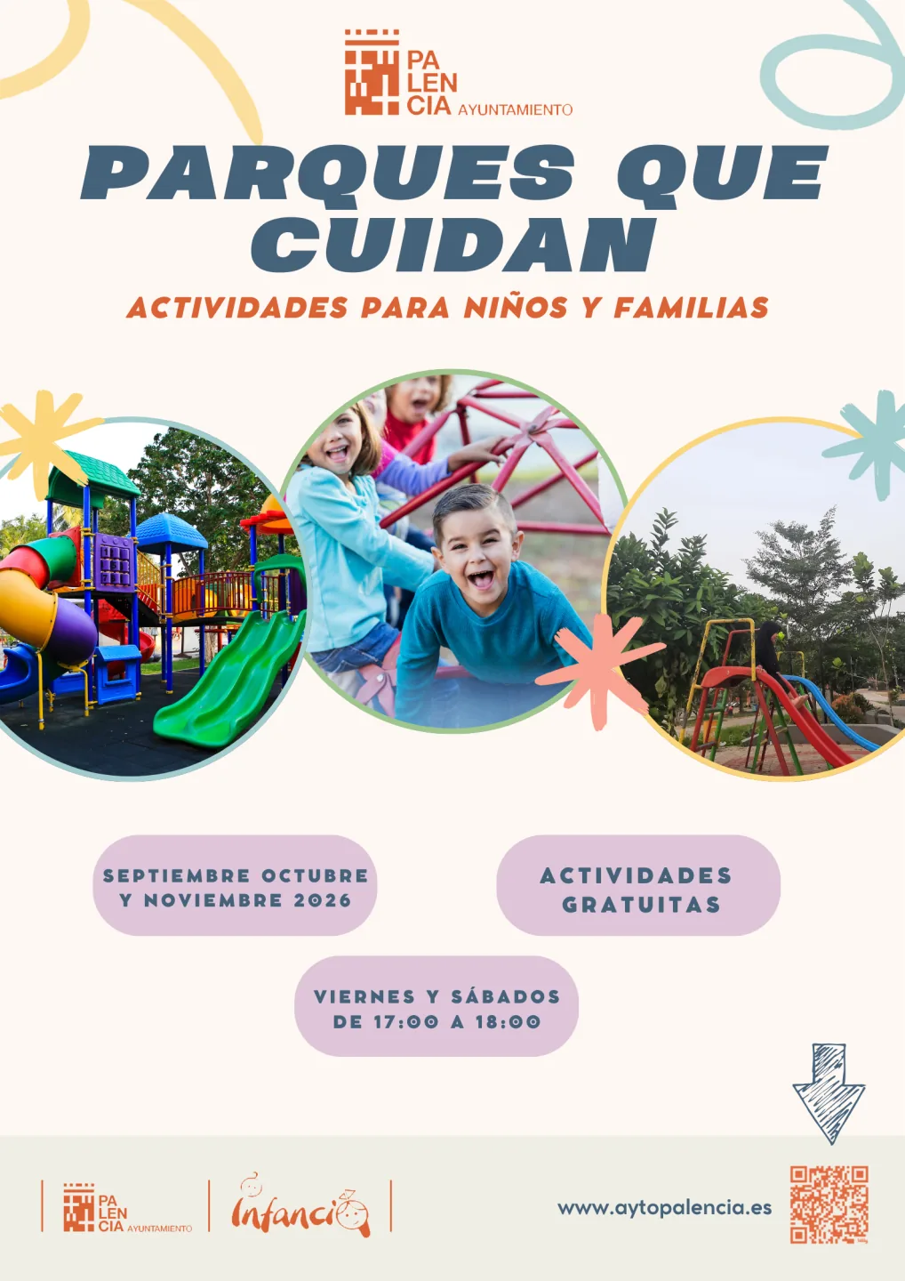 Cartel del programa Parques que Cuidan de Palencia