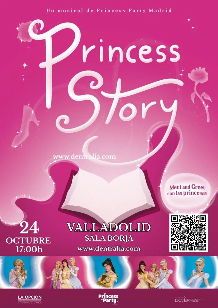 Cartel de Princess Story en Sala Borja de Valladolid