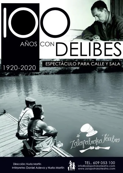 Cartel de Cien años con Delibes en Urones de Castroponce