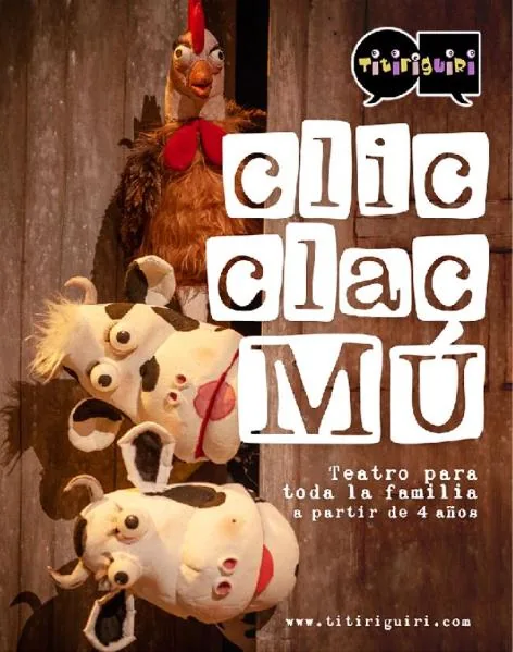 Cartel de Clic, clac, mú en Mojados