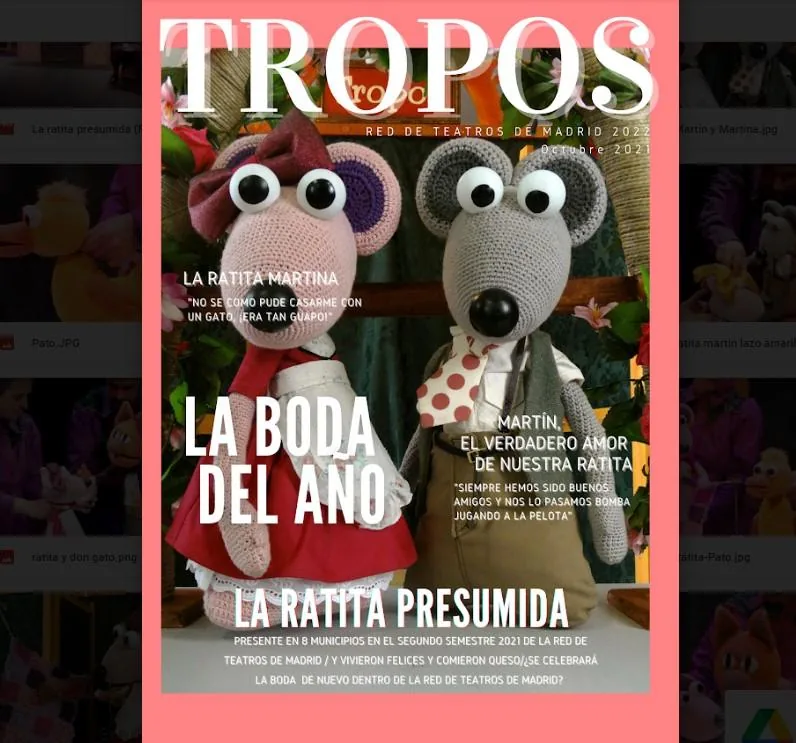 Cartel de La ratita presumida en Cigales